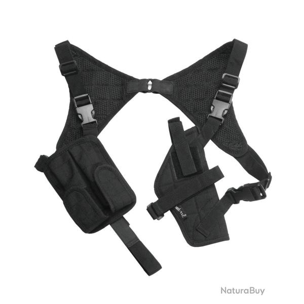 Holster d'�paule Mil-Tec en nylon ambidextre - Noir