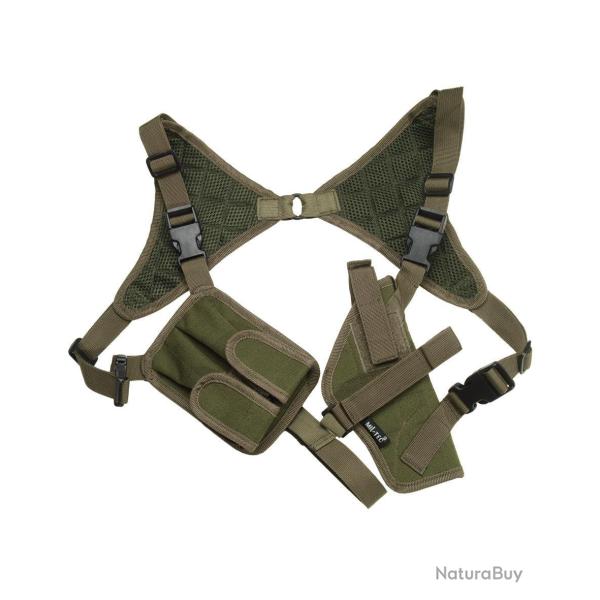 Holster d'�paule Mil-Tec en nylon ambidextre - Vert olive