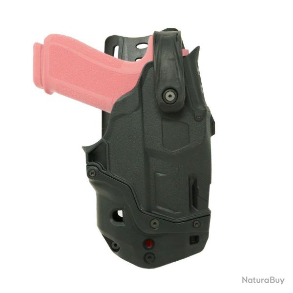 Holster Darwin T-LEP Radar 1957 Glock 17 avec lampe TLR7 - Noir