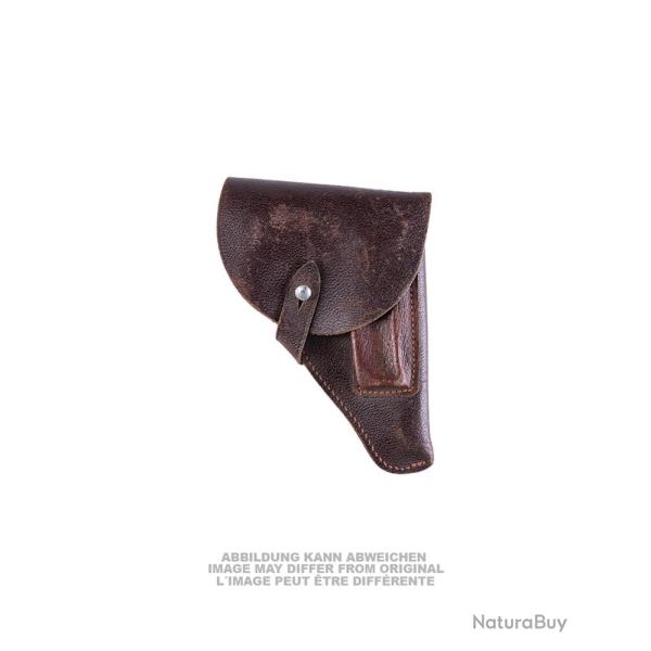 Holster de ceinture est-allemand en cuir d'occasion, lot de 2 - Marron