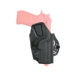 Holster LTG-Less Radar 1957 niveau II en Kydex moul&eacute; - Noir / Beretta 92 / 98F / Droitier