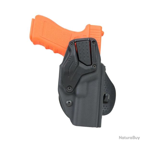Holster LTG-Less Radar 1957 niveau II en Kydex moul� - Noir / Glock 17 / Droitier