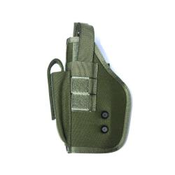 Holster MOLLE Arktis V113 universel pour gaucher avec poche - Vert olive