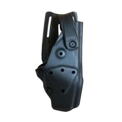 Holster Roto Radar 1957 pour Taser X26P en Kydex niveau II - Noir / Droitier