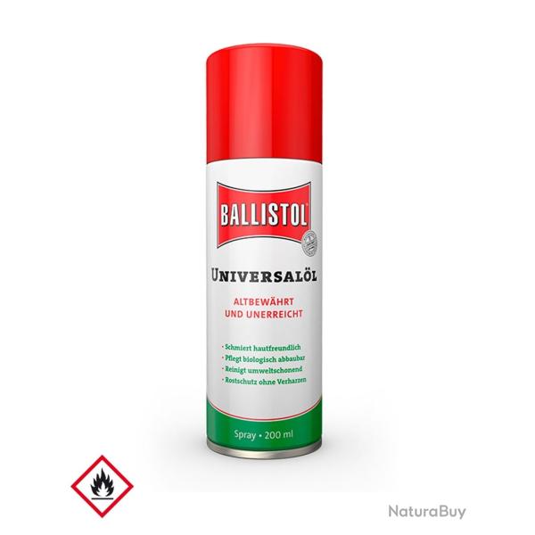 Huile sp�ciale Ballistol en a�rosol de 200 ml pour armes, bois - Autre