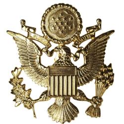 Insigne de b&eacute;ret Mil-Tec coiffe officier US Army en cuivre - Autre