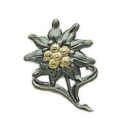 Insigne de b&eacute;ret Mil-Tec edelweiss Bundeswehr en m&eacute;tal frapp&eacute; - Autre