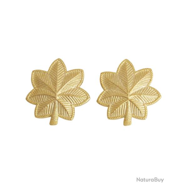 Insigne de grade Major US Mil-Tec en cuivre � �pingle motif - Or