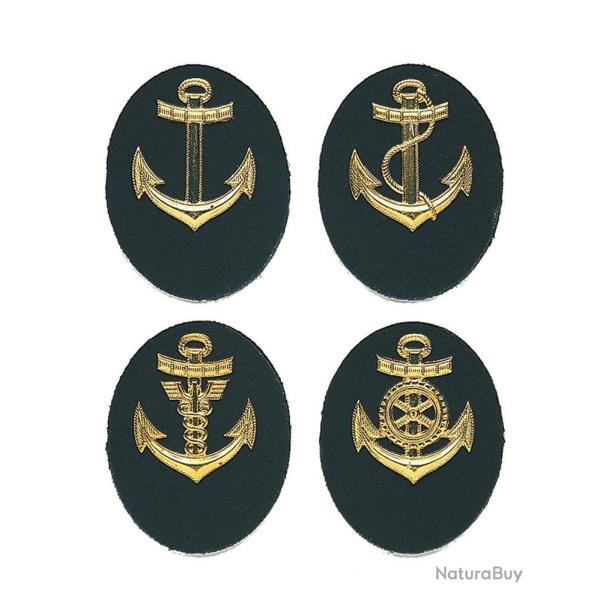Insigne de sp�cialit� de quartier-ma�tre � applique, lot de 10 - Autre