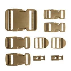 Jeu de boucles de rechange Mil-Tec en polyoxym&eacute;thyl&egrave;ne - Coyote