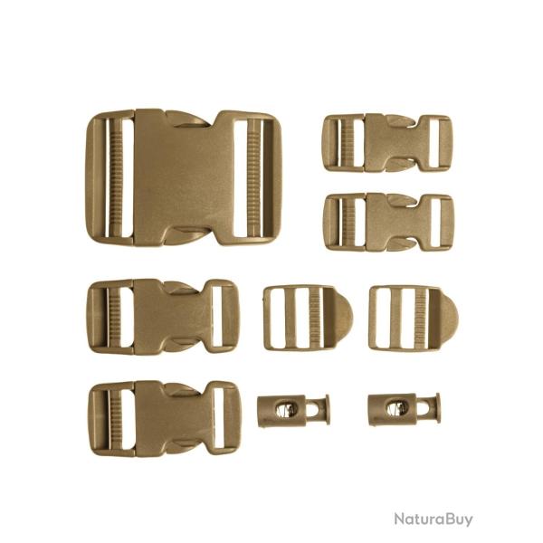 Jeu de boucles de rechange Mil-Tec en polyoxym�thyl�ne - Coyote