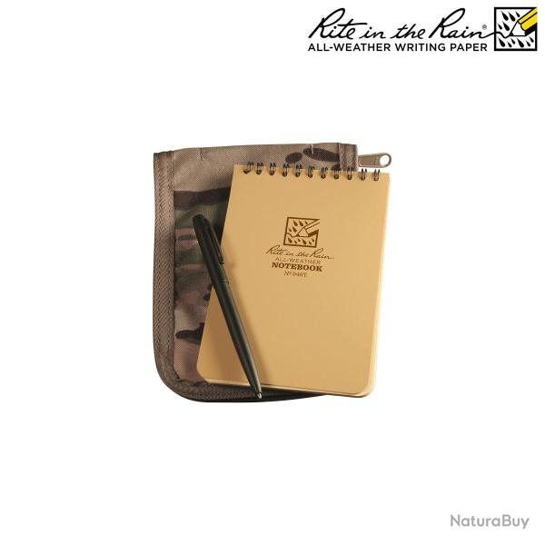 Kit carnet � spirale sup�rieure 10 x 15 cm Rite In The Rain - Beige