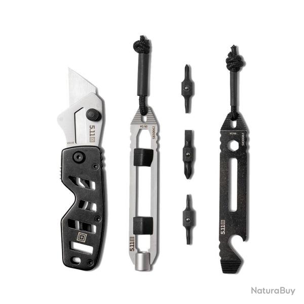 Kit d'outils 5.11 Tactical Utility Gift Set 3 pi�ces couteau - Multicolore