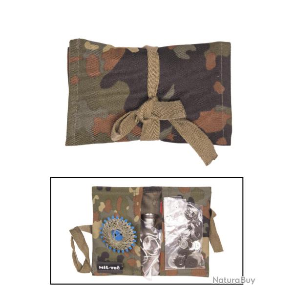 Kit de couture Mil-Tec type Bundeswehr en �tui pliable - Flecktarn