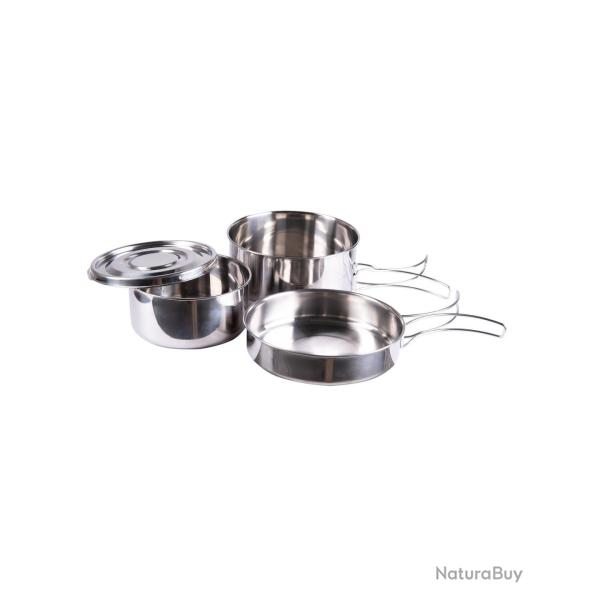 Kit de cuisine Mil-Tec 4 pi�ces en acier inoxydable 390 g - Autre