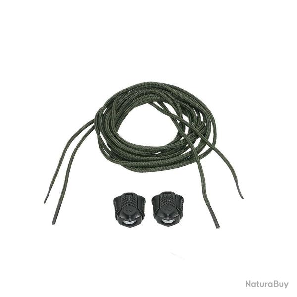 Kit de lacets Haix Smart Lacing 145 cm pour chaussures BLACK - Autre / 145 cm