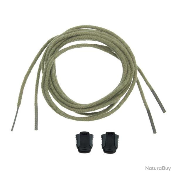 Kit de lacets Haix Smart Lacing pour BLACK EAGLE Adventure 2.1 GTX - Vert olive / Rock