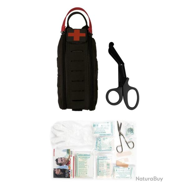 Kit de premiers secours IFAK Rapid Leina-Werke 28 pi�ces - Noir