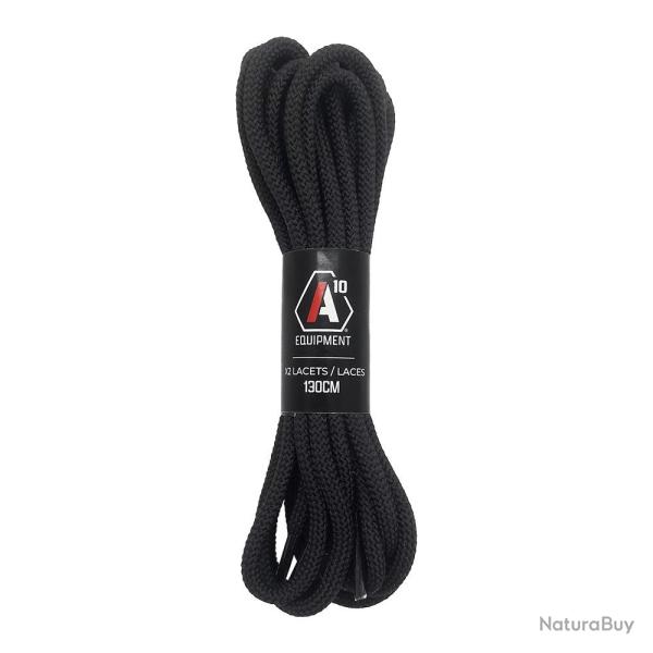 Lacets A10 Equipment S�CU-ONE 130 cm en polyester - Noir