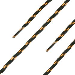Lacets de rechange Haix 210 et 220 cm pour chaussures - Noir / Orange / 220 cm