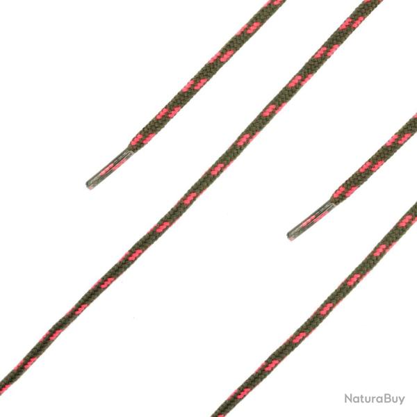 Lacets de rechange Haix pour Nature One GTX Ws longueur 180 cm - Vert olive / Rose / 180 cm