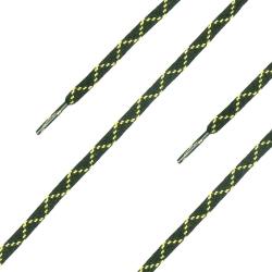 Lacets Haix ignifug&eacute;s pour bottes de feu Fire Flash Gamma - Noir / Jaune / 125 cm