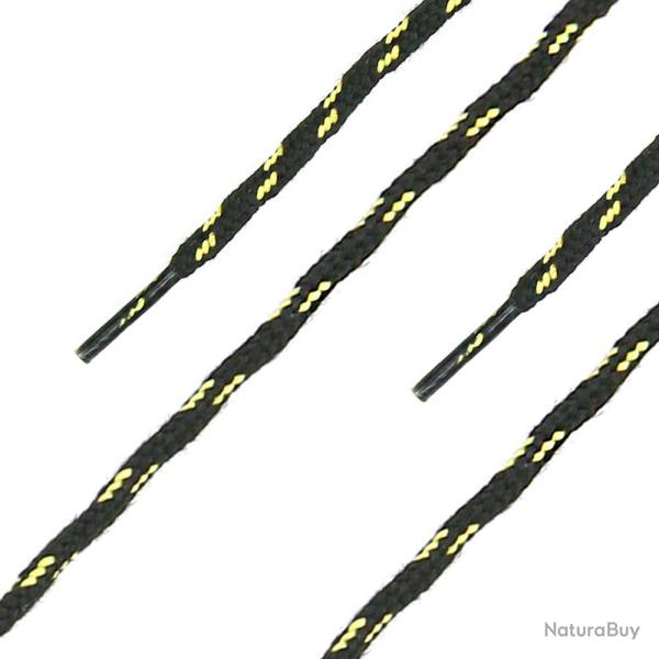 Lacets Haix pour chaussures anti-coupure Protector Alpin - Noir / Jaune / 200 cm