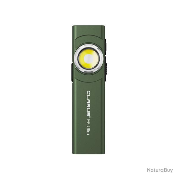 Lampe de casque Klarus E5 ULTRA 800 lumens port�e 120 m IPX4 - Vert Olive