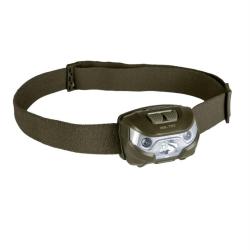 Lampe frontale Mil-Tec &agrave; LED CREE XPE 200 lumens avec LED - Vert olive