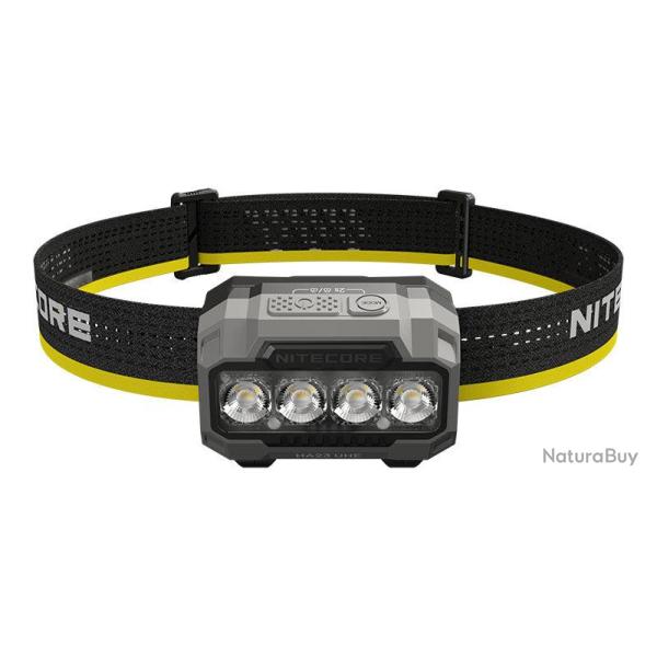 Lampe frontale Nitecore HA23 UHE 600 lumens port�e 132 m - Noir