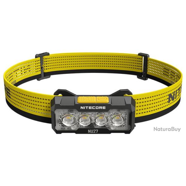 Lampe frontale Nitecore NU27 600 lumens port�e 123 m - Noir