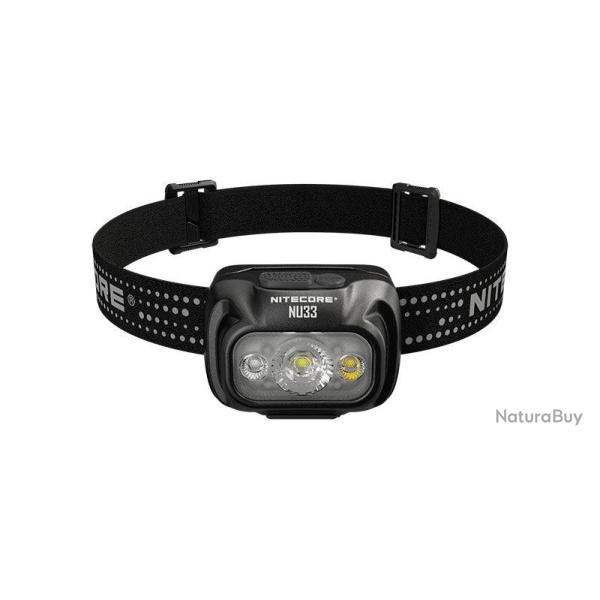 Lampe frontale Nitecore NU33 700 lumens port�e 135 m - Noir