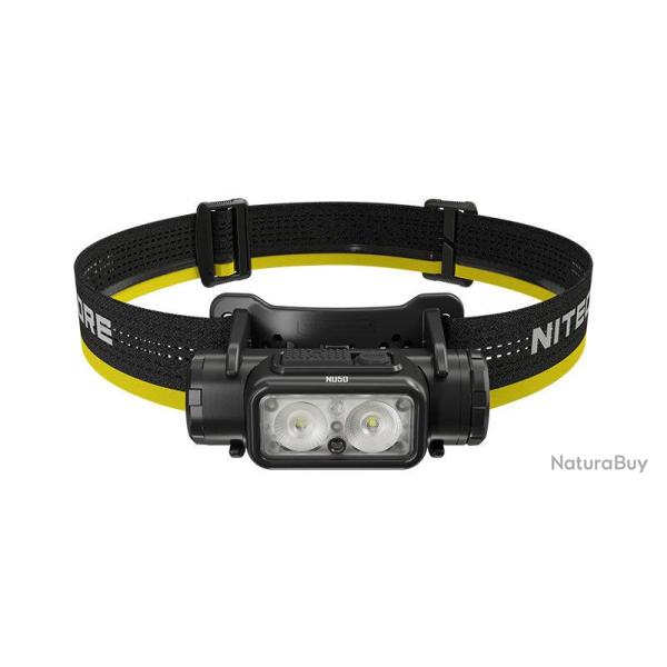 Lampe frontale Nitecore NU50 1 400 lumens port�e 130 m - Noir