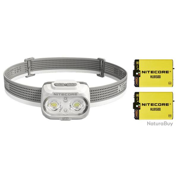 Lampe frontale Nitecore UT27 Pro 800 lumens port�e 168 m - Blanc