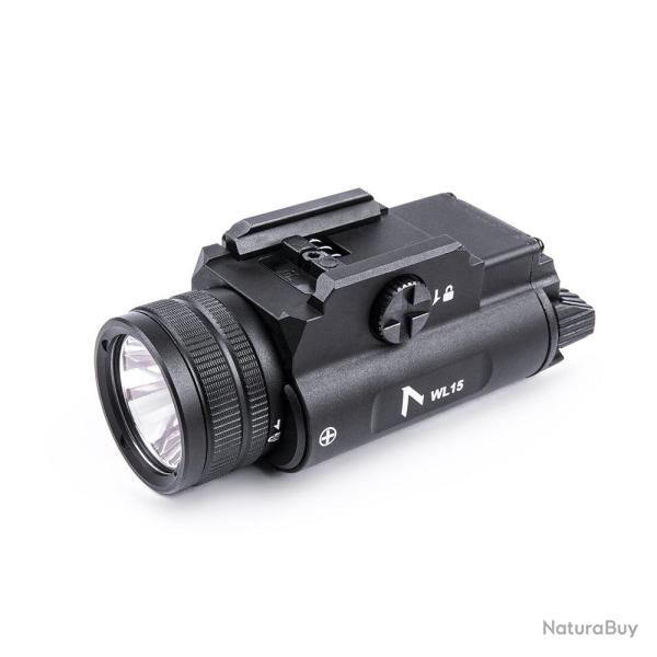 Lampe pour arme Nextorch WL15 1 200 lumens port�e 420 m IPX7 - Noir