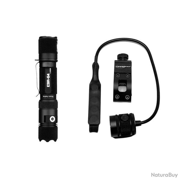 Lampe pour arme Powertac E9R-G4 LED Cree XHP50 accu - Autre