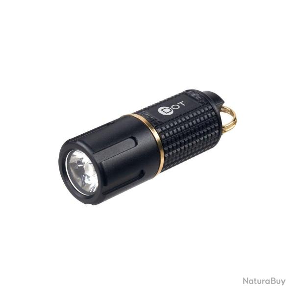 Lampe torche ASP DOT USB rechargeable 130 lumens en aluminium - Noir