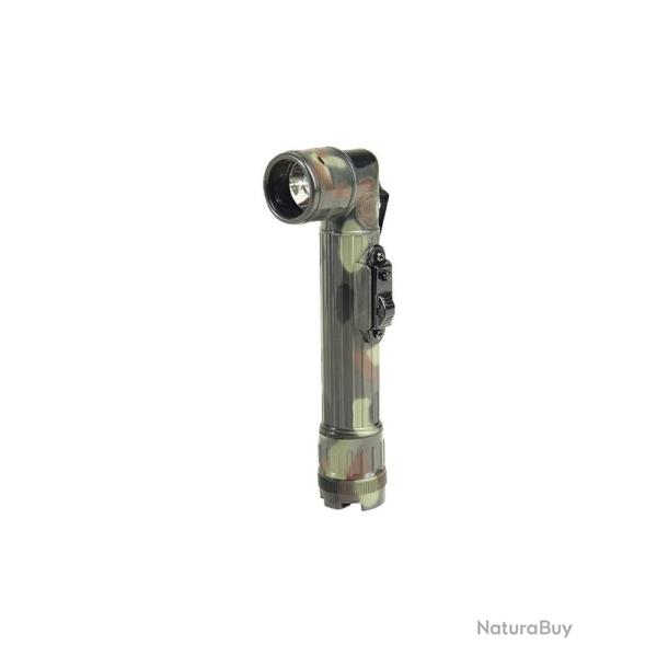 Lampe torche coud�e � LED type US Mil-Tec 16 cm sur 2 piles AA - Flecktarn