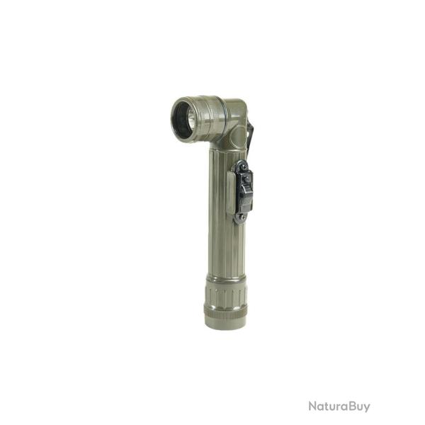 Lampe torche coud�e � LED type US Mil-Tec 16 cm sur 2 piles AA - Vert olive