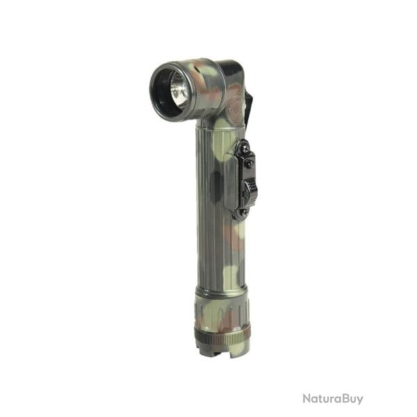 Lampe torche coud�e � LED type US Mil-Tec 17 cm sur 2 piles C - Flecktarn