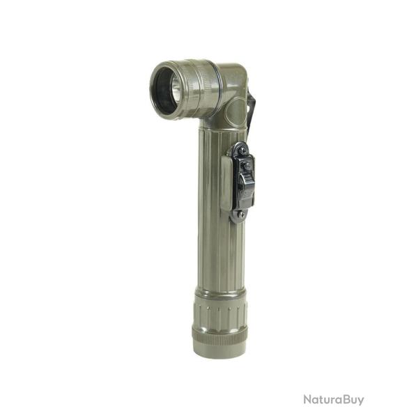 Lampe torche coud�e � LED type US Mil-Tec 17 cm sur 2 piles C - Vert olive