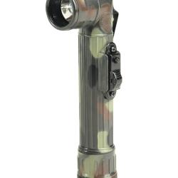 Lampe torche coud&eacute;e &agrave; LED type US Mil-Tec 21 cm sur 2 piles - Flecktarn