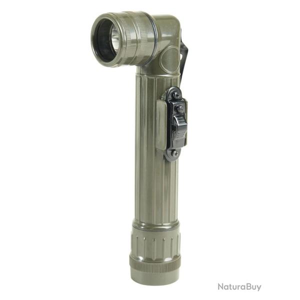 Lampe torche coud�e � LED type US Mil-Tec 21 cm sur 2 piles - Vert olive
