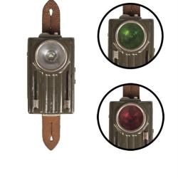 Lampe torche de l'arm&eacute;e polonaise &agrave; trois filtres avec patte - Autre
