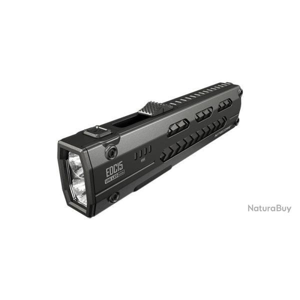 Lampe torche Nitecore EDC15 1 200 lumens port�e 208 m - Noir