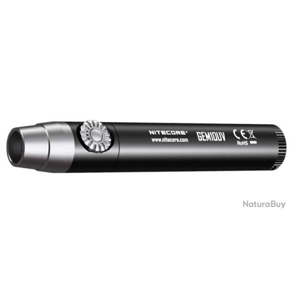 Lampe torche Nitecore GEM 10UV �tanche IPX8 autonomie jusqu'� - Noir