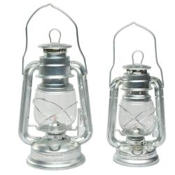Lanterne temp&ecirc;te Mil-Tec en zinc 28 cm de hauteur 520 g - Argent