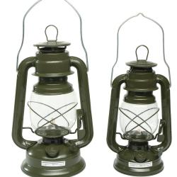 Lanterne temp&ecirc;te Mil-Tec en zinc hauteur 23 cm 370 g pour campement - Vert olive