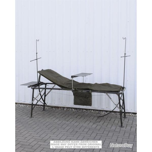 Lit de campagne hospitalier type US � ch�ssis en acier, stock - Autre