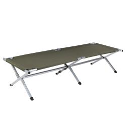Lit picot type US Mil-Tec en aluminium 190 x 65 cm - Vert olive